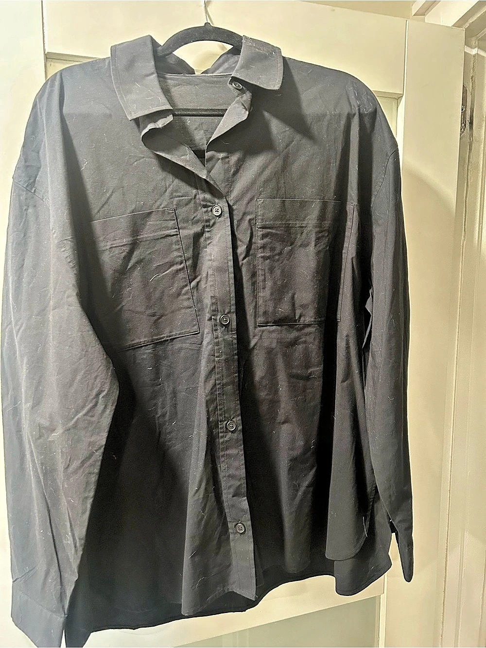 alo Black Button Down Shirt